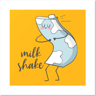 Milk Shake- Funny Dancing Milkshake Posters and Art